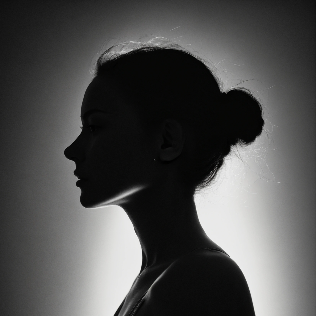 Silhouette of a woman representing female hormonal profile and reproductive health analysis